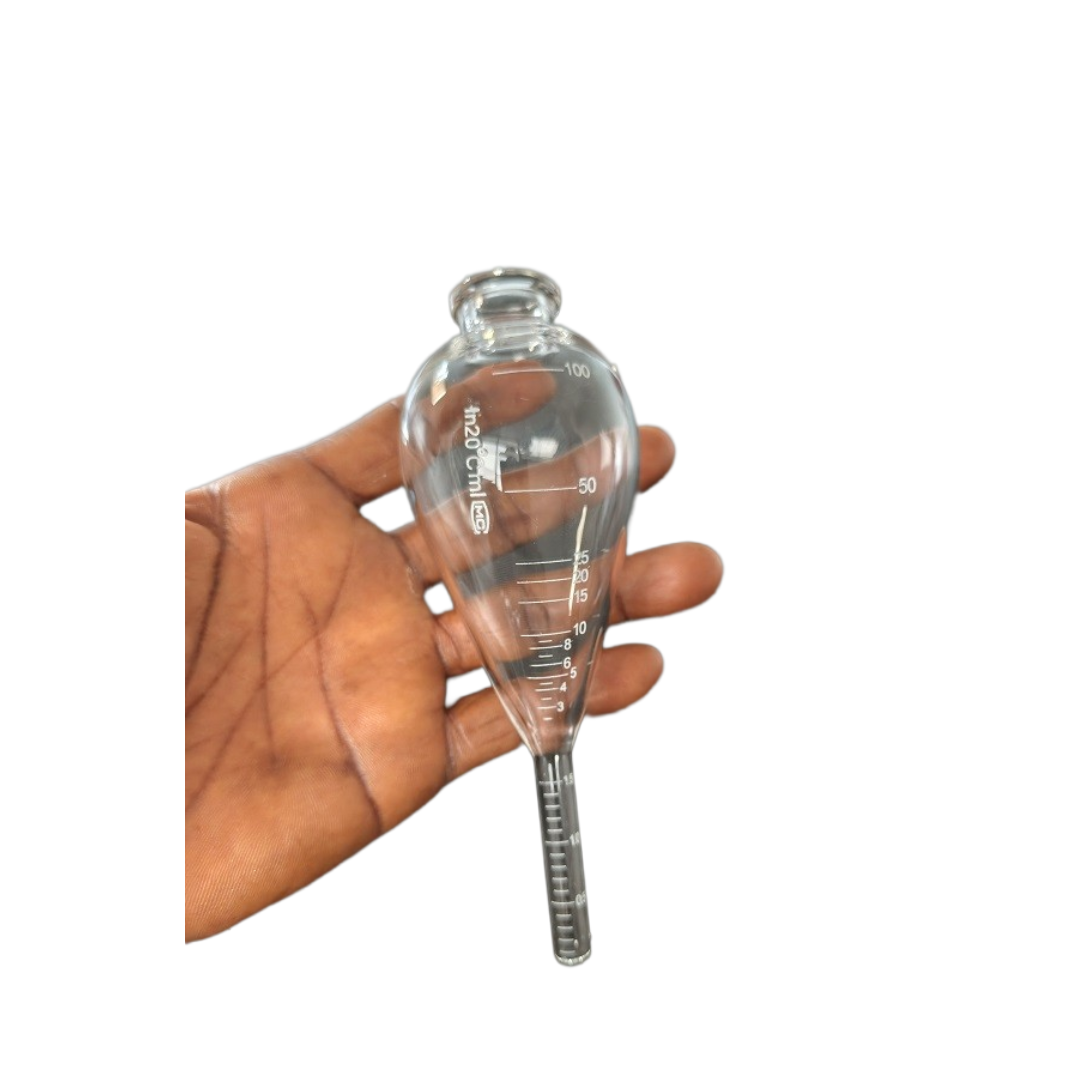 100ml Graduated Glass Pear Shape Oil Centrifuge Tube