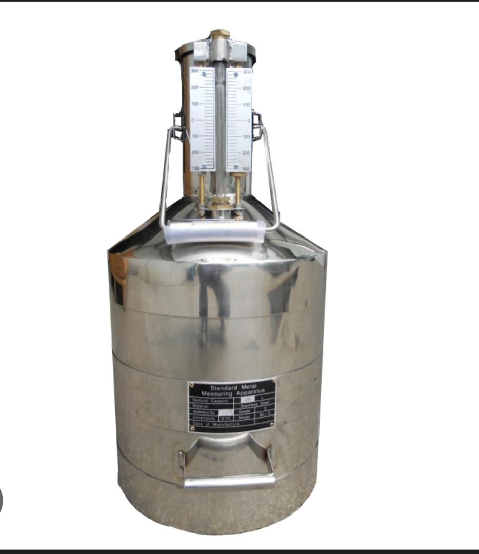 50 Liters Big Size Stainless Steel Measuring, Calibration Dispenser Can