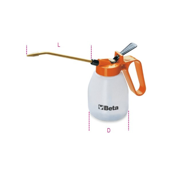 Beta 1753 500 Plastic Pressure Oil Can With Flexible Spout