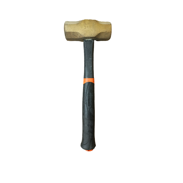 3kg Brass Non spark Hammer, Short handle