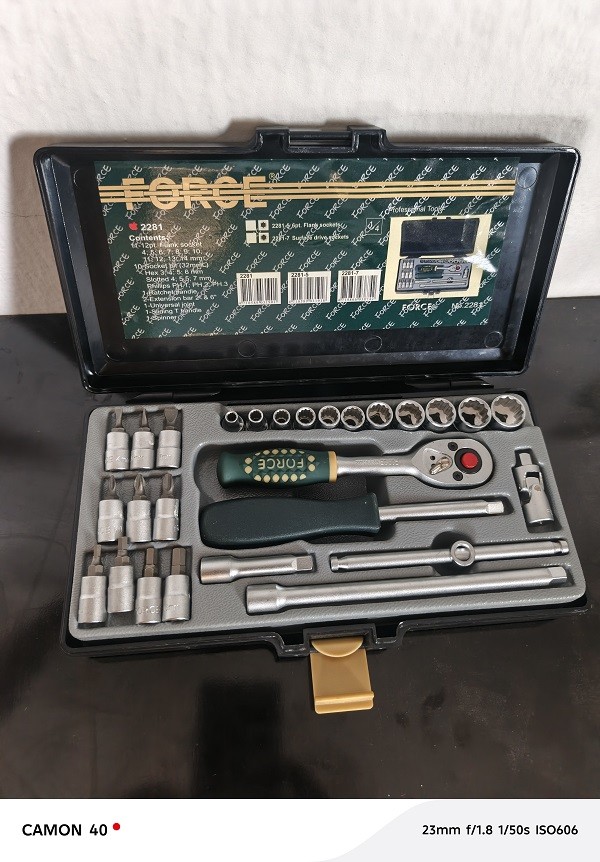 1/4" DR FORCE SOCKET SET 27PCS – NO. 2281