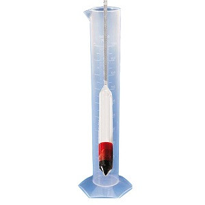 0.700-1.00g/ml Specific Density Hydrometer With 500ml Plastic Measuring Cylinder