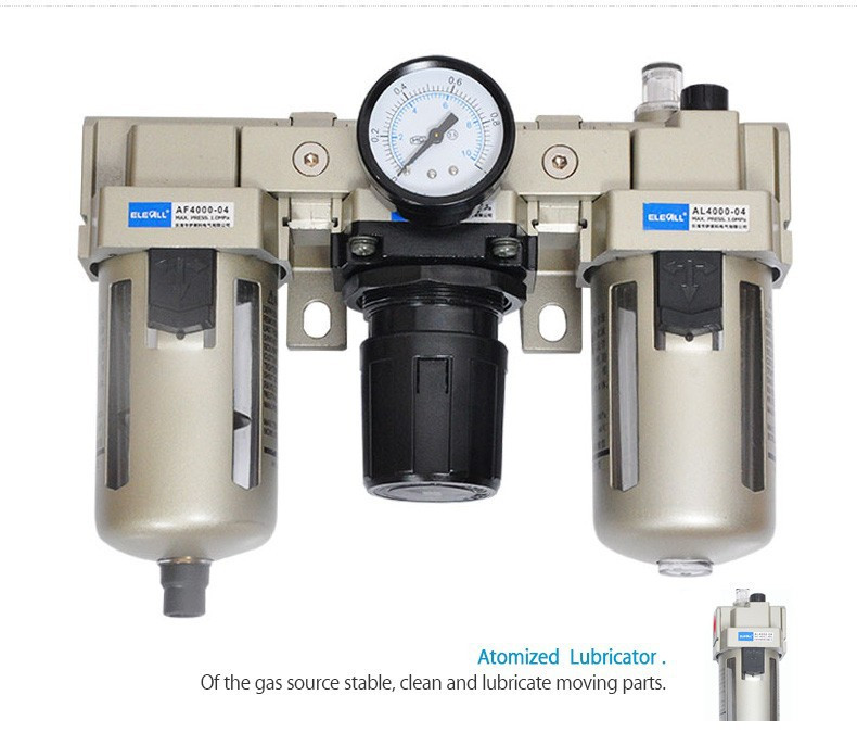 Southman Al4000-04 1/2 Inch Npt Air Filter - Regulator And Lubricator Air Servicing Unit